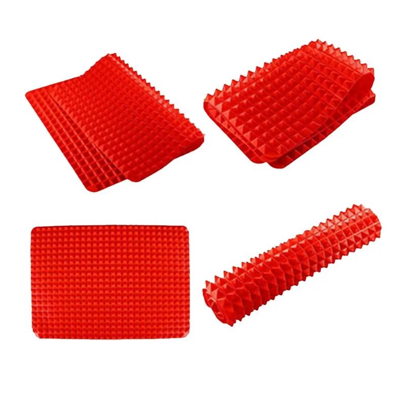 Silicone Multifunctional Barbecue Pizza Mat Pyramid Microwave Oven Baking Tray Tray Board Kitchen Baking Tray Mold