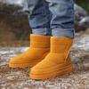 Children's Cotton Shoes Winter Waterproof Snow Boots Warm Wear-Resistant Ankle Boots For Boys And Girls Baby Winter Cotton Shoes