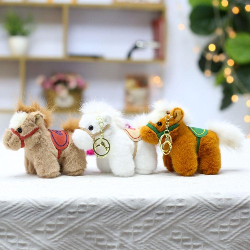 Mascot Dolls Pony Pendant Yuanbao Stuffed Animal Keyring Chinese New Year Gift  Festive Decor