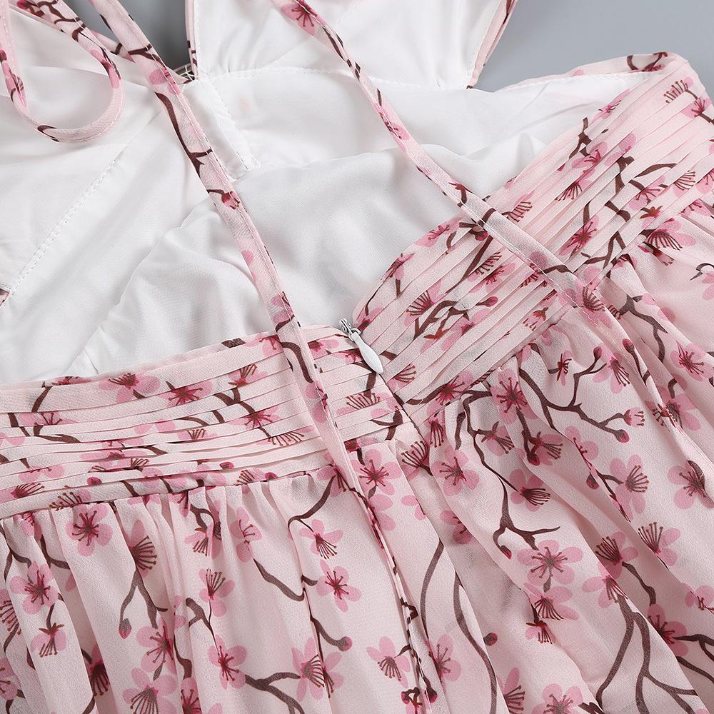 European-American Cross-Border Women's Floral Vacation Dress