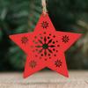 DIY Gifts Drop Pendant Christmas Tree Decoration Santa/Elk/Angel Wooden Ornaments  Xmas Hanging