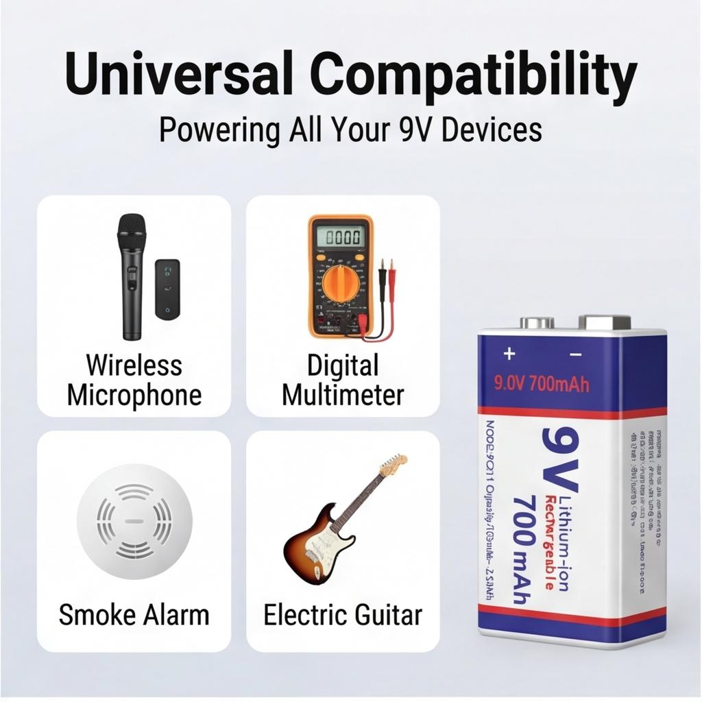 USB-Ladegerät 9 Volt Li-Ionen-Akku 6F22 9 V LiIon Lithium-Batterie für RC-Helikopter-Modell Mikrofon Spielzeug Metalldetektor Batterie