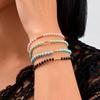 Vnox Multilayer Small Seed Beads Bracelet, Handmade Wove Colored Chains, Bohemia Jewelry Waterproof