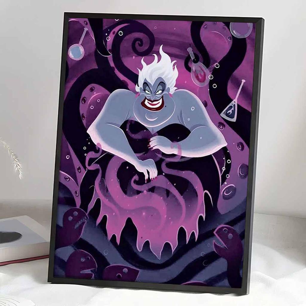 5D Diy Diamond Painting The Vicious Octopus Witch Full Drill Rhinestones Mosaic Embroidery Handmade Products Home Decor Gift