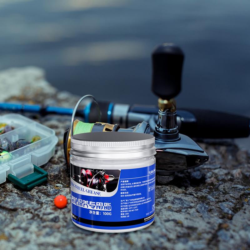 Kit Grasso per Mulinello da Pesca 100g Grasso per Mulinello da Pesca Olio per Mulinello da Pesca Accessori Efficaci per la Cura del Mulinello da Pesca Lubrificante per Mulinello da Pesca