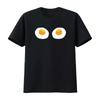 Fried Eggs Funny Bikini Costume Sunny Side Up Egg Brassiere T Shirt Vintage Washed Casual Comfortable Stretched Graphic Homme