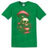 Skull Mushroom Art Graphic Halloween T Shirt Creepy Horror Tee