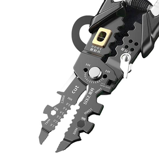 25 in 1 Wire Strippers Ergonomic Handle Precise Stripping Cutting Crimping Multifunctional Wire Stripper Tool DIY Electrician Tool