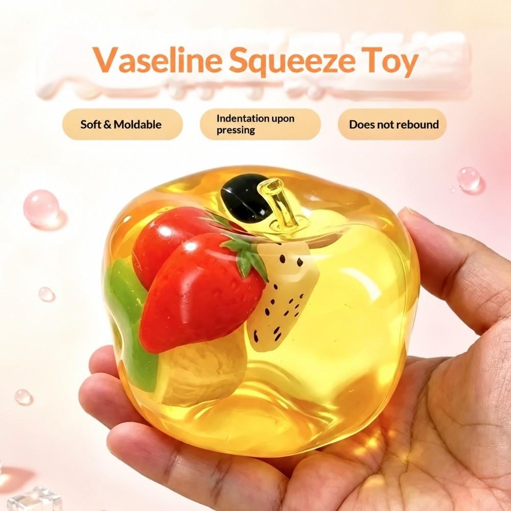 Stress Relief Fruit Squeeze Toy Simulation Fruit Stress Relief Squishy Fruit Squishy Toy Gift