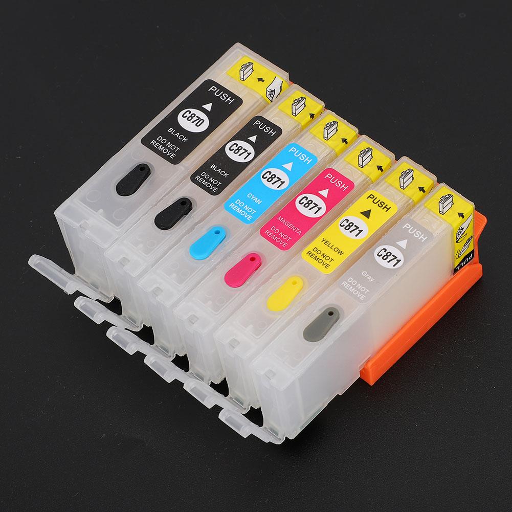 Ink Cartridge Set 5 Colors Printer Accessories for Canon PGI-870BK CLI-871BKCMYGY