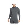 Nike Logo Embroidered Solid Color Long Sleeve Fitness Shirt Men tops Gray DQ6608-068