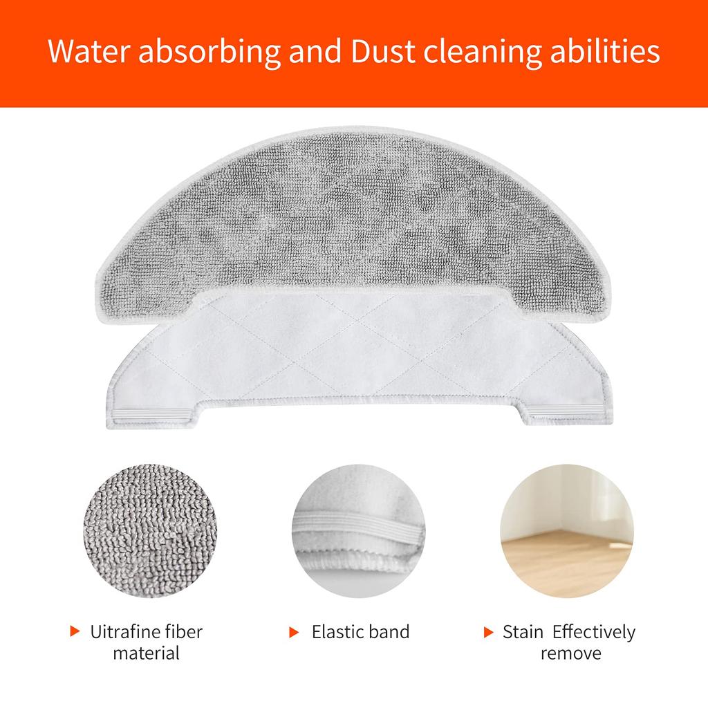 Compatible For Hosome G9070 Robot Vacuum Cleaner Replacement Spare Parts Main Side Brush Hepa Filter Mop Rag Wipe Accessories