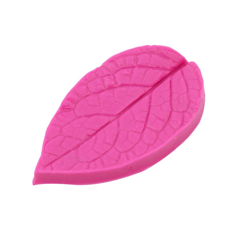 2PCs/ Lot Leaf Shaped Silicone Mold Soap Fondant Cake 3D Food Grade Silicone Mould Cake Decorating