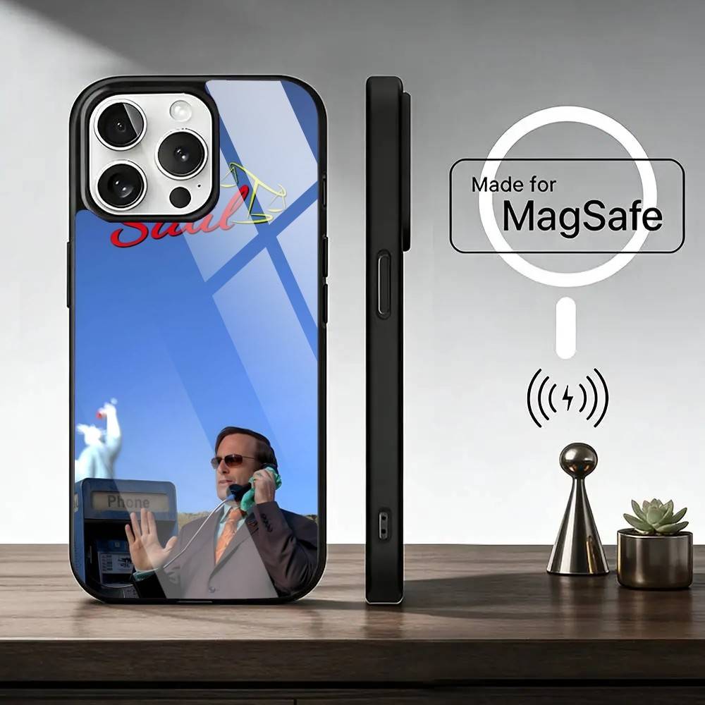 B-Better Call S-Saul Phone Case For iPhone17,16,15,14,13,12,11 Plus,Pro Magnetic For Magsafe Wireless Charging