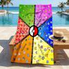 Pokemon Go Quick-drying, highly absorbent beach towel,suitable for the beach, pool, gym, and travel.Sports sweat towel Convenient and durable.