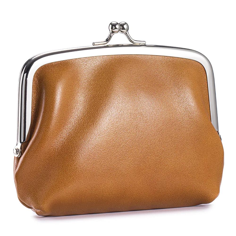 Women Wallets Vintage Genuine Leather Hasp Purses Large Capacity Money Bag for Women Double layer Coin Purse Dropshipping