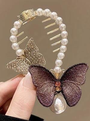 1 Stück Mode Antikes Temperament Schmetterling Quaste Haarspangen für Frauen Haarschmuck