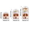 Automatic Power Off Egg Boiler Mini Multi-layer Breakfast Machine with Measuring Cup Egg Poacher for Home Dormitory
