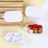 3Pcs Miniature Dollhouse Lunch Box Doll House Kitchen Food Decor Accessories Dollhouse Scene Toys