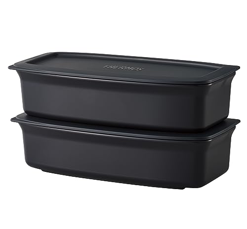 Thermos Vacuum Insulated Soup Lunch Set 1000ml Smoke Black JEA-1001 SMB