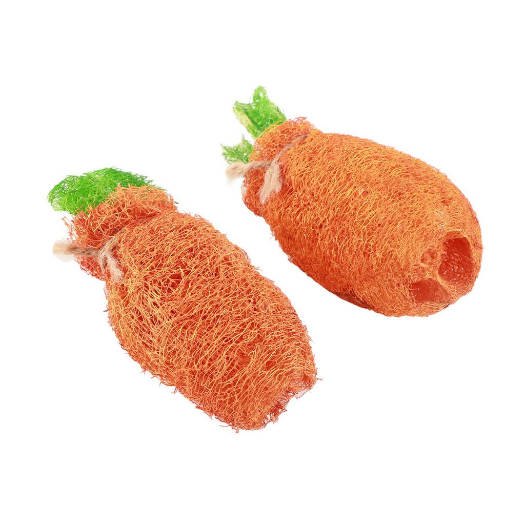 2 szt. Królik Marchewka Gryzak do Czyszczenia Zębów Lufa Królicze Zabawki ze Sznurkiem dla Królika Chomika