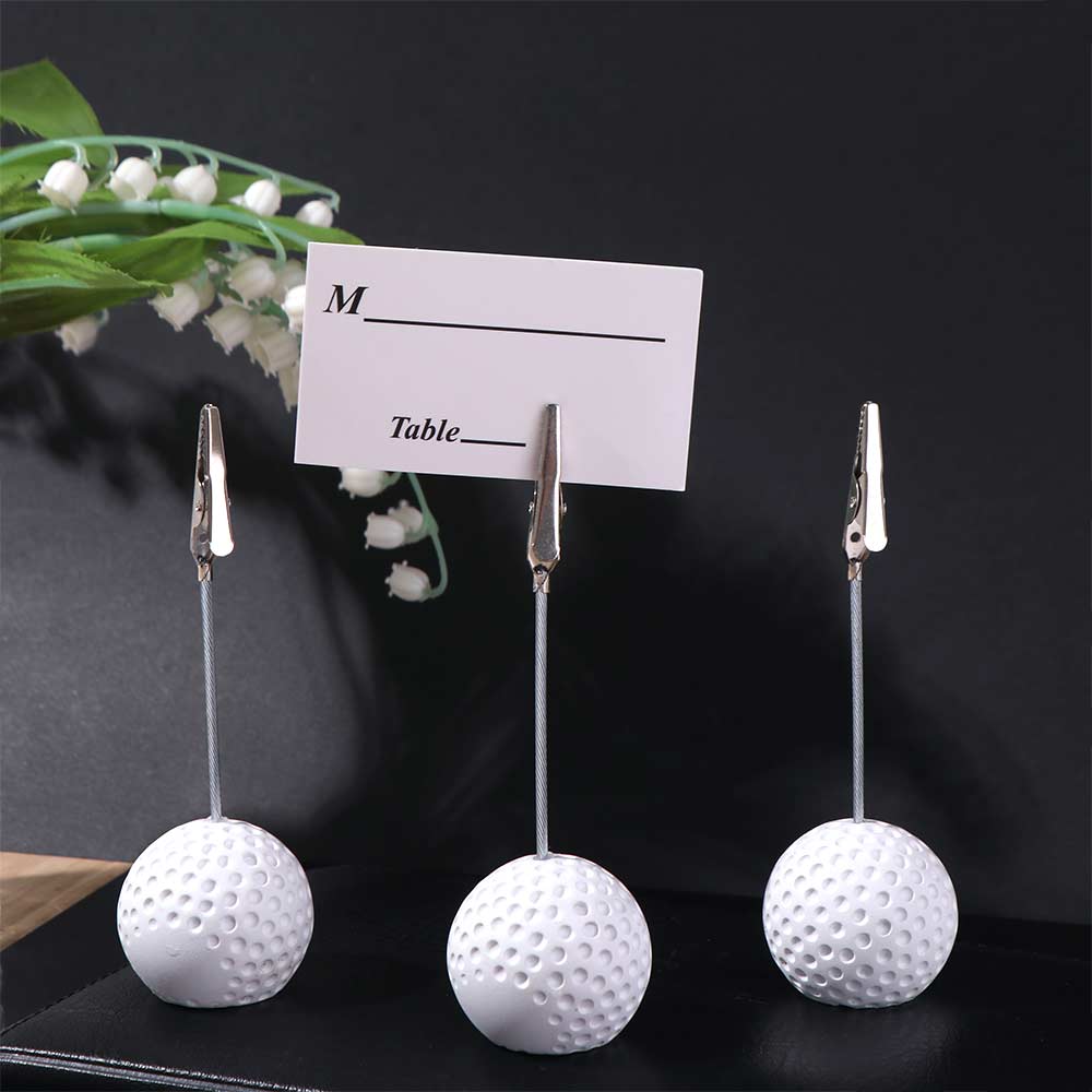 3pcs Stable Base Photo Clip White Memo Clamp Photo Holder Golf Ball Base  Sport Display
