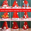 Zhongran LED Light-Up Red Plush Christmas Hat for Kids & Adults