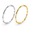 Gold Color Stainless Steel Bamboo Cuff Bracelets for Women Luxury Wedding Jewelry Female Bangles Gift