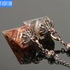 Dream Will Focus Yoga Pendant Natural Stone Cone Healing Necklace