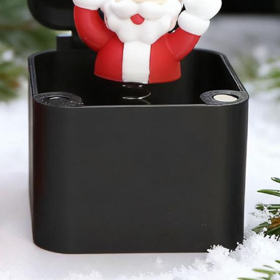 1/2/4Pcs Christmas Middle Finger In A Box Ornament Pop-up Santa Claus Reindeer Snowman Box Desktop Decoration Tricky Props Gag Prank Gift