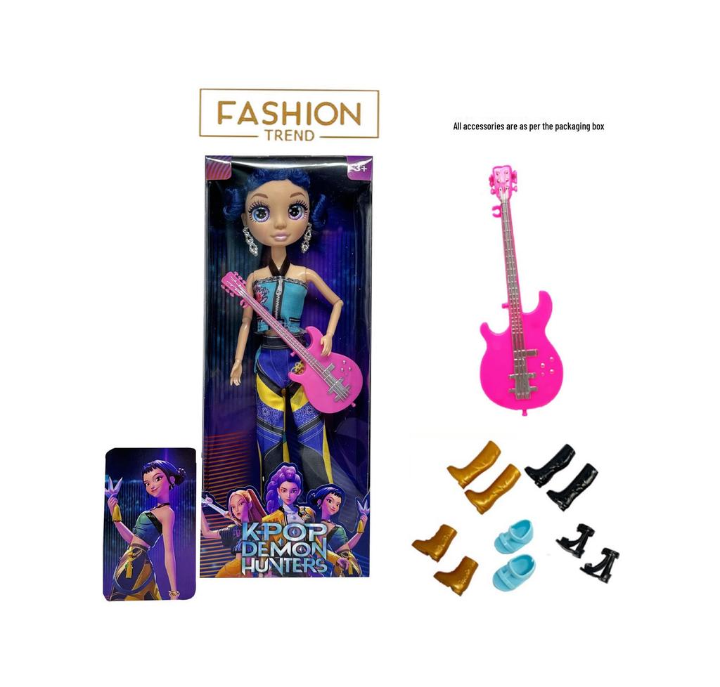 Crossbar KPOP Demon Hunter Girl Rainbow Series 12" Doll with Real Glass Eyes and 12 Joints.
