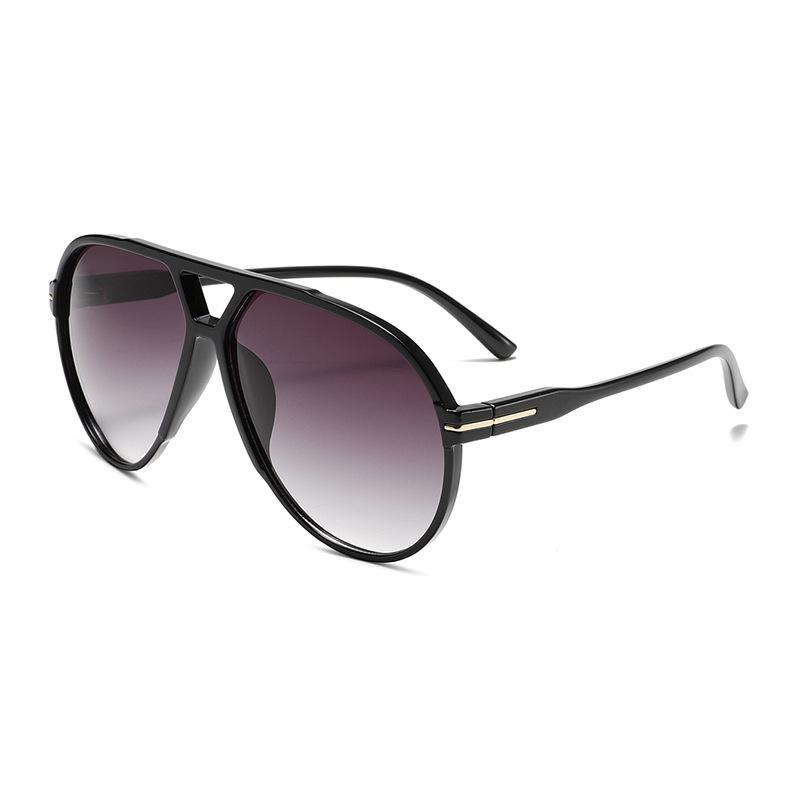 SHAUNA Übergroße Flieger-Sonnenbrille UV400