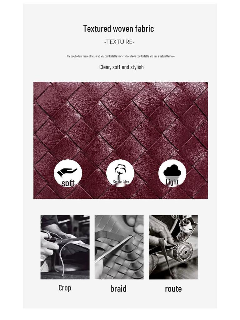 Geantă tip cutie de prânz crossbody la modă, țesută manual