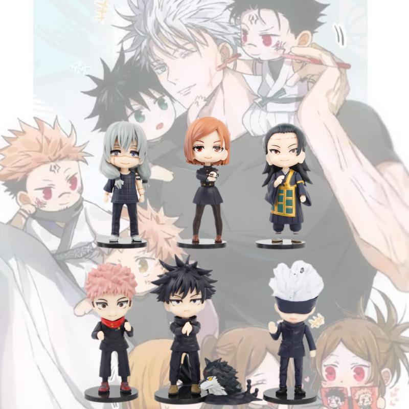 Jujutsu Toy Kaisen Doll Model Action Figure Character Model Decor Collect  7pcs