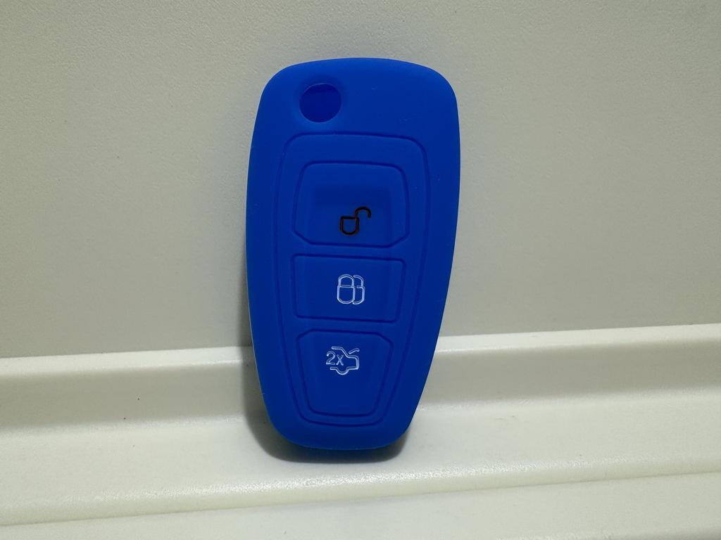 New Silicone Key Cover Case For Ford Focus 3 MK3 4 MK4 Fiesta Kuga Escape Ecosport Fob 3 Buttons Flip Folding Remote Shell Parts