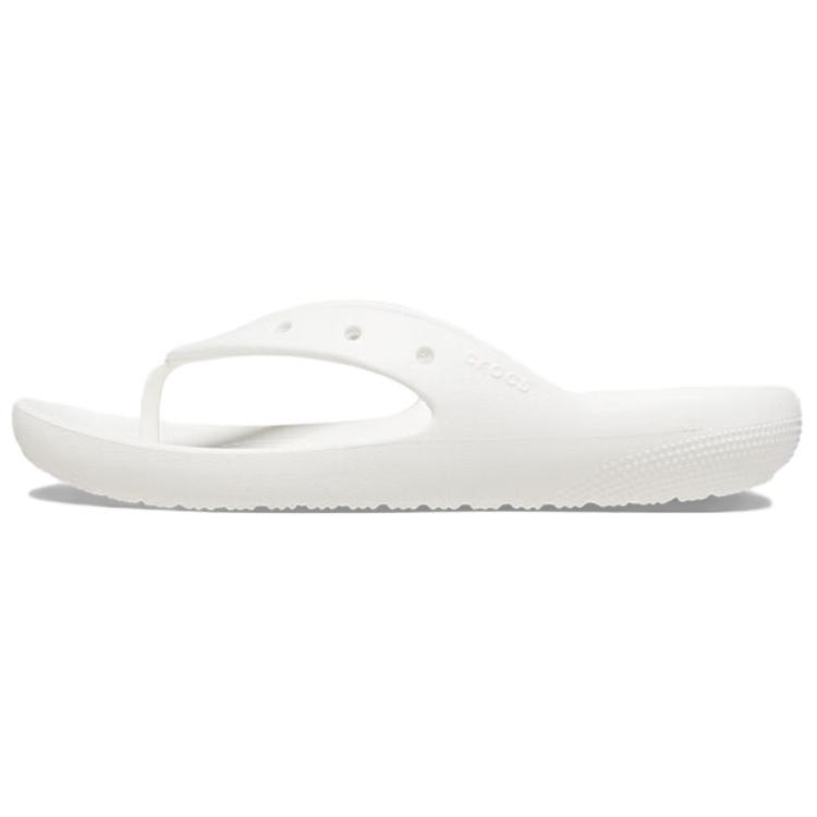 Crocs Simple And Comfortable Flip Flops Unisex Footwear White 209402-100