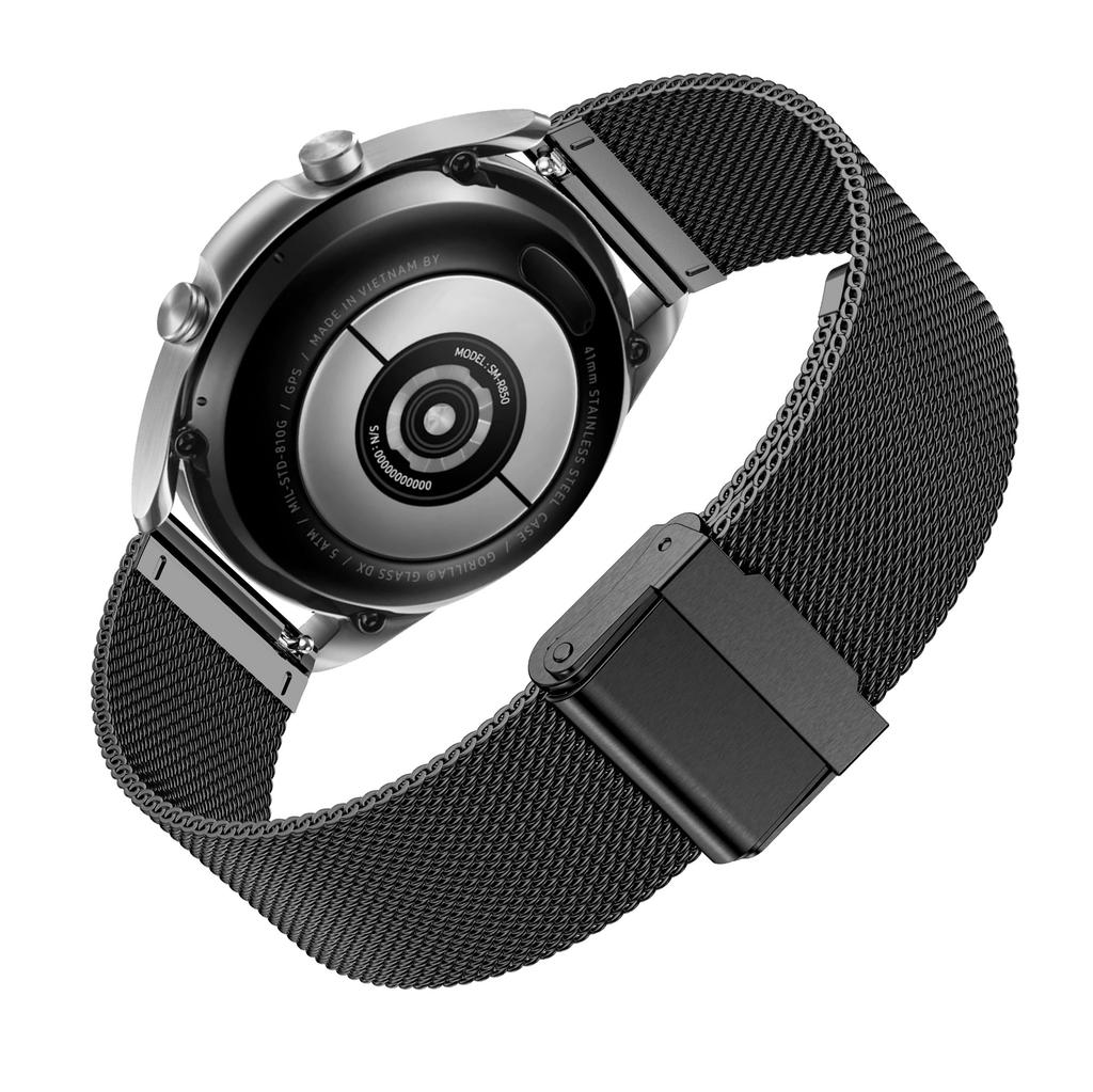 Stainless Steel Milanese Smart Watch Fine Mesh Strap Replacement for Samsung Galaxy Watch3 41mm