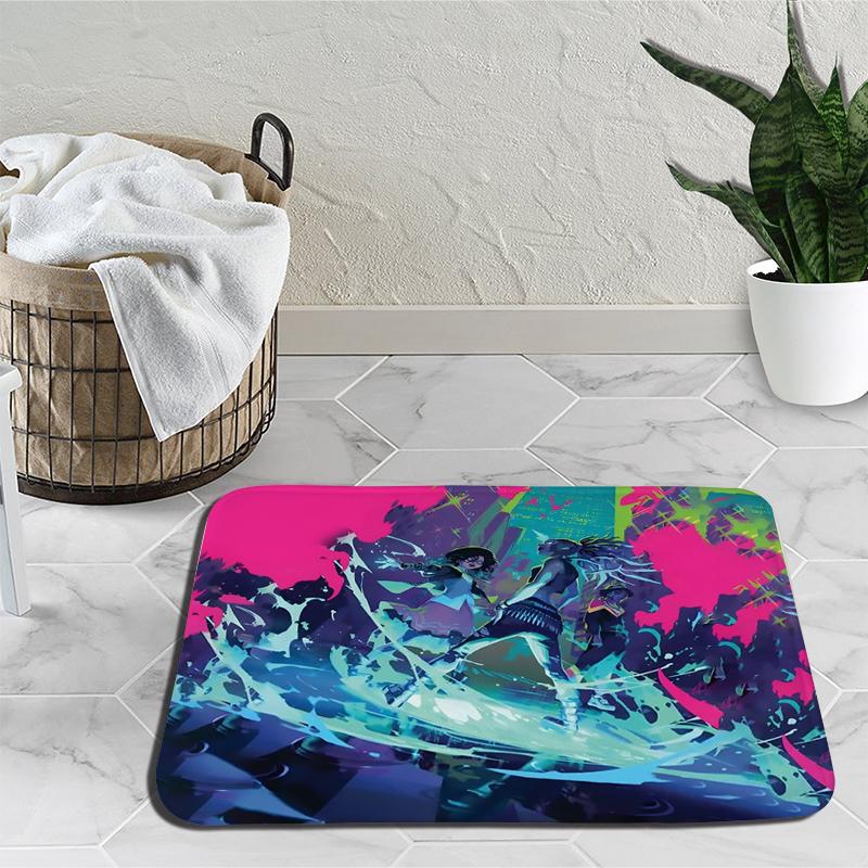 KPop Demon Hunters Mat Huntrix Girl Living Room Bedroom Carpet Zoey Rumi Mira Bathroom Non-slip Door Mat Outdoor Rug Birthday Gift