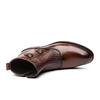 Men’s High Boots Dress Formal Retro Brown Ankle Boots Black Tuxedo Wedding Shoes Plus Size