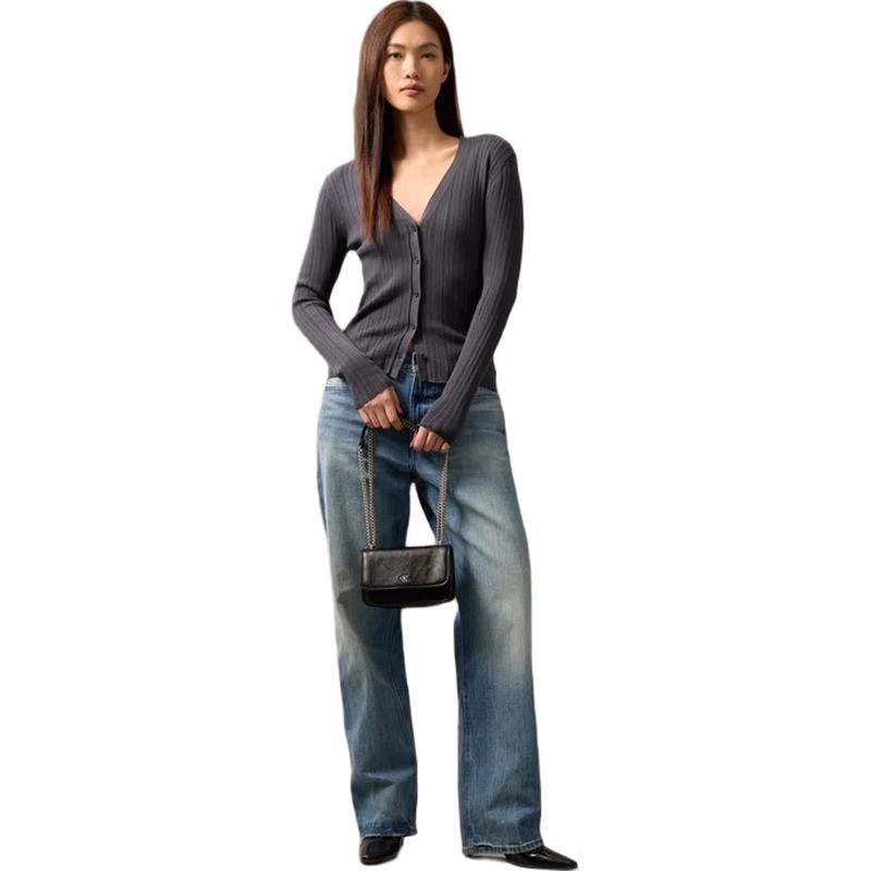 Calvin Klein Elegant Flip Chain Shoulder Bag