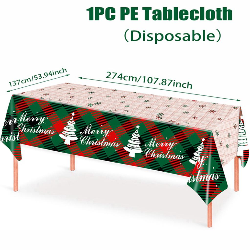 Christmas Tablecloth Merry Christmas Decorations For Home 2025 Navidad Noel Kerst Xmas Table Decor Gifts New Year 2026 Natal