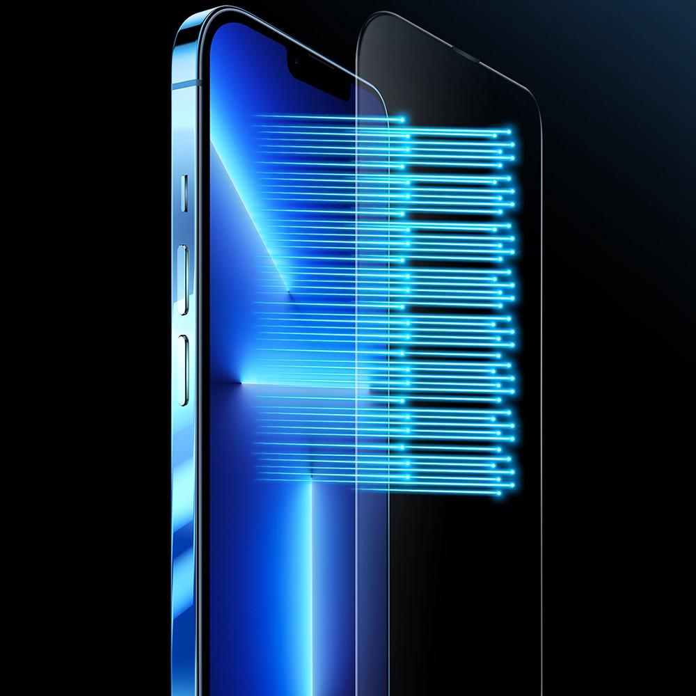 XUNDD For iPhone 14 Pro 6.1 Inch Tempered Glass Full Screen Protector Anti-explosion HD Clear Film with Dust-proof Net and Installation Tool