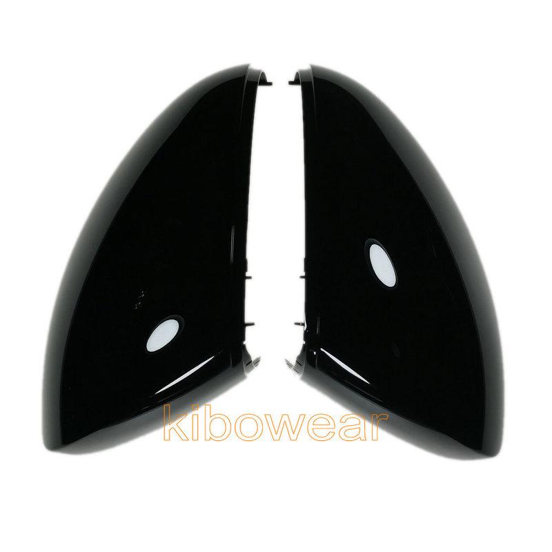 2pc Side Wing Mirror Caps Cover for VW Tiguan MK1 I 1 for Skoda Yeti Sharan 2009 2010 2011 2012 2013 2014 2015 Replace Black