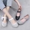 Fashion GKTINOO Women Platform Sandals Genuine Leather Comfy Flats Comfortable Ladies Casual Shoes Mom Sneakers Hollow Female Sandals