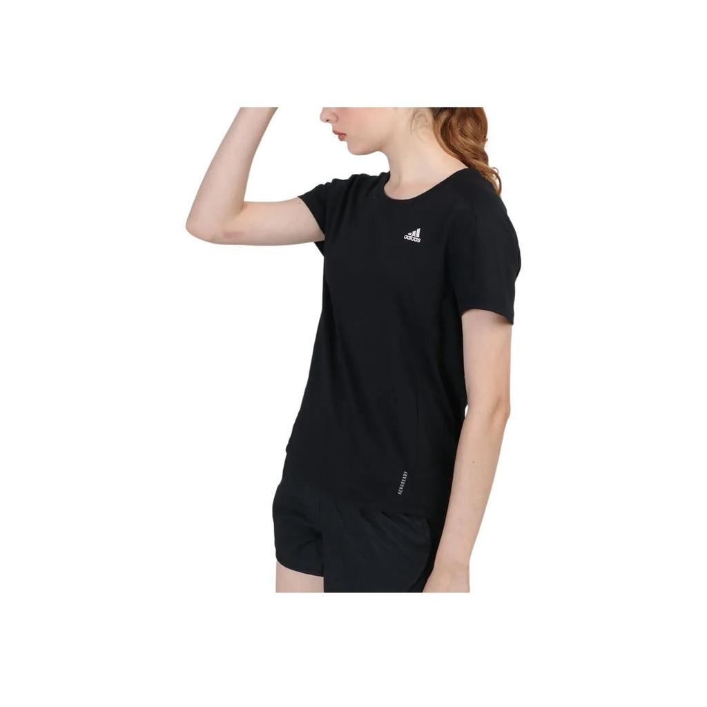 Adidas Training Running Short Sleeve T-Shirt Women Tops Black GC6649