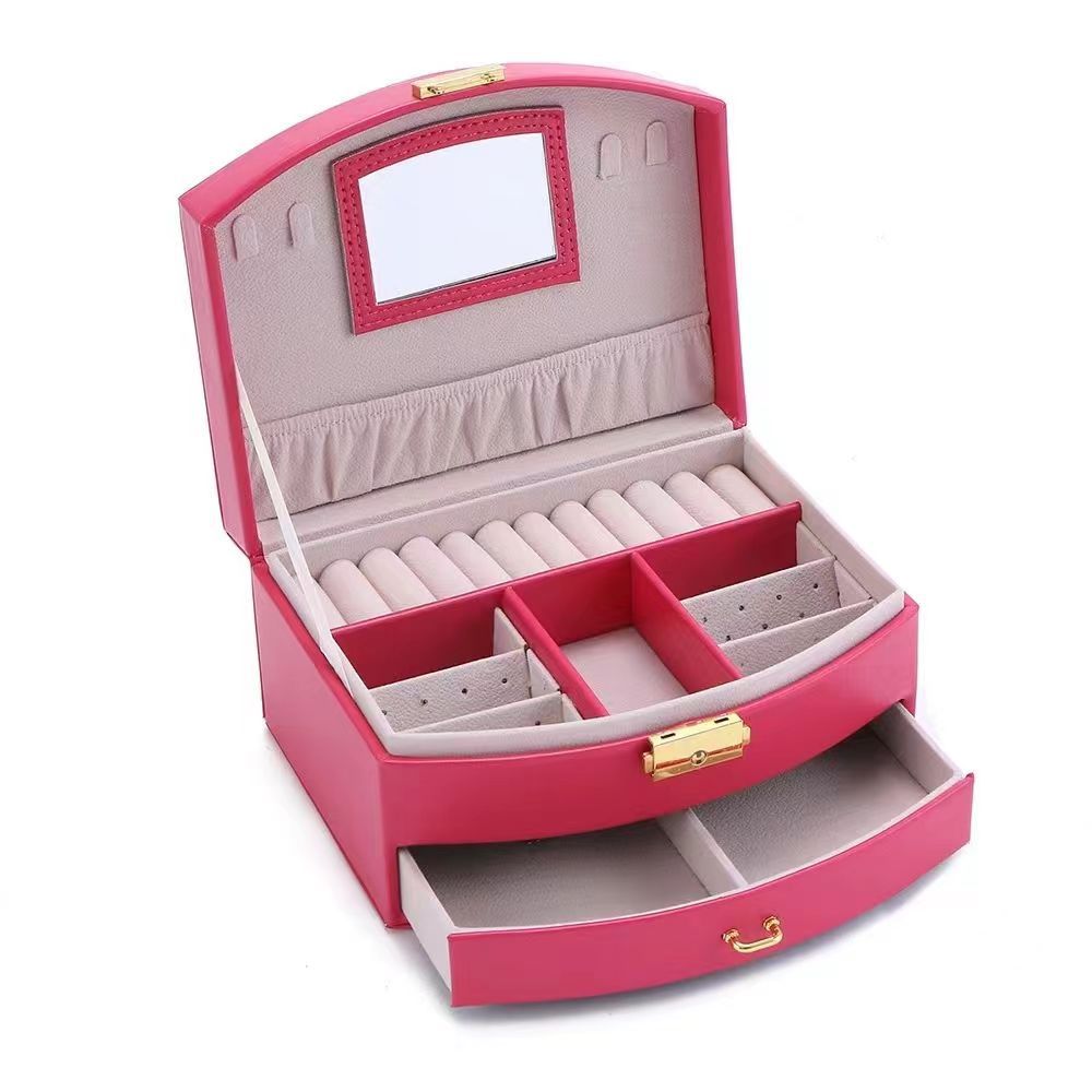 Handheld Luxury Jewelry Box, Multi-layer Drawer Storage Box, Used for Classifying and Storing Rings, Earrings, Necklaces