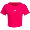 T Shirts Women's Eye Catching Pink/White KC0183