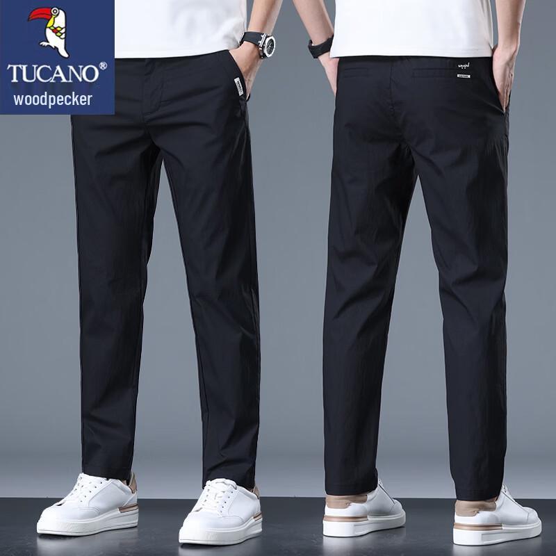 TUCANO Men s Summer Slim Straight Business Casual Pants 38
