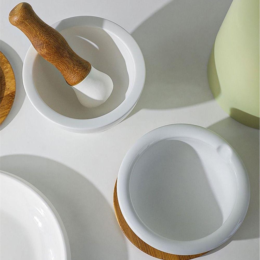 Ginger Spice Grinder Manual Crusher Pepper Masher Mortar Grinding Tools Pestle
