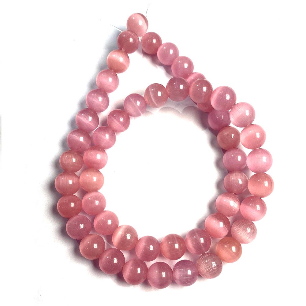 

Натуральный радужный камень «кошачий глаз», свободные бусины, подвески из драгоценных камней для DIY, ожерелье, браслет, серьги, шитье, изготовление ювелирных аксессуаров 8mm